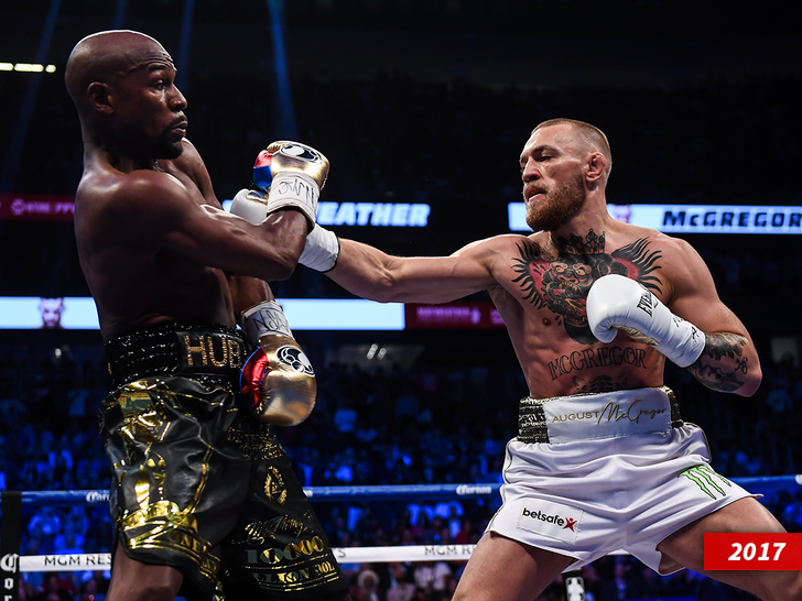 sub Conor McGregor Floyd Mayweather Jr getty