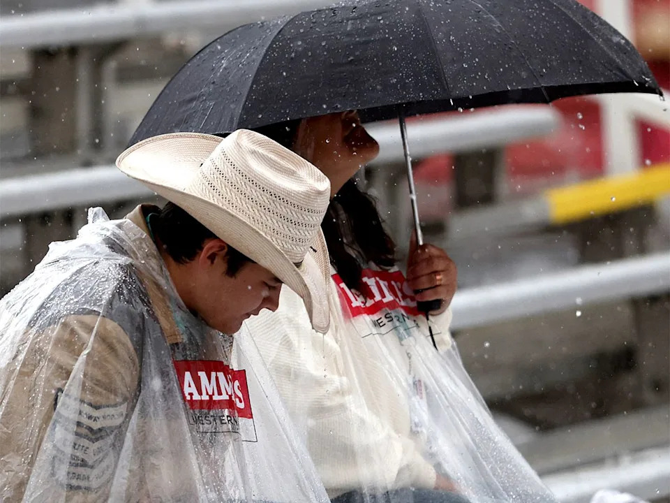 Rain didn’t damper Day 3 of the Calgary Stampede Rodeo in Calgary on Sunday, July 5, 2026.