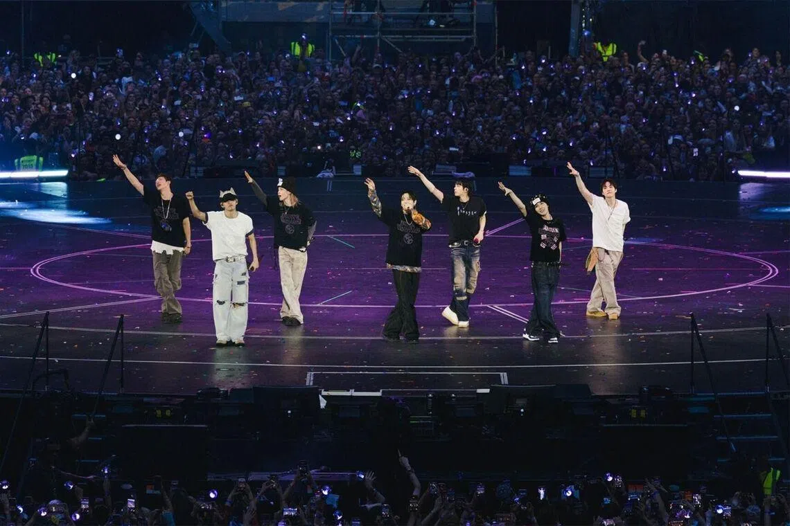 The achievement marks another milestone for BTS in London.
