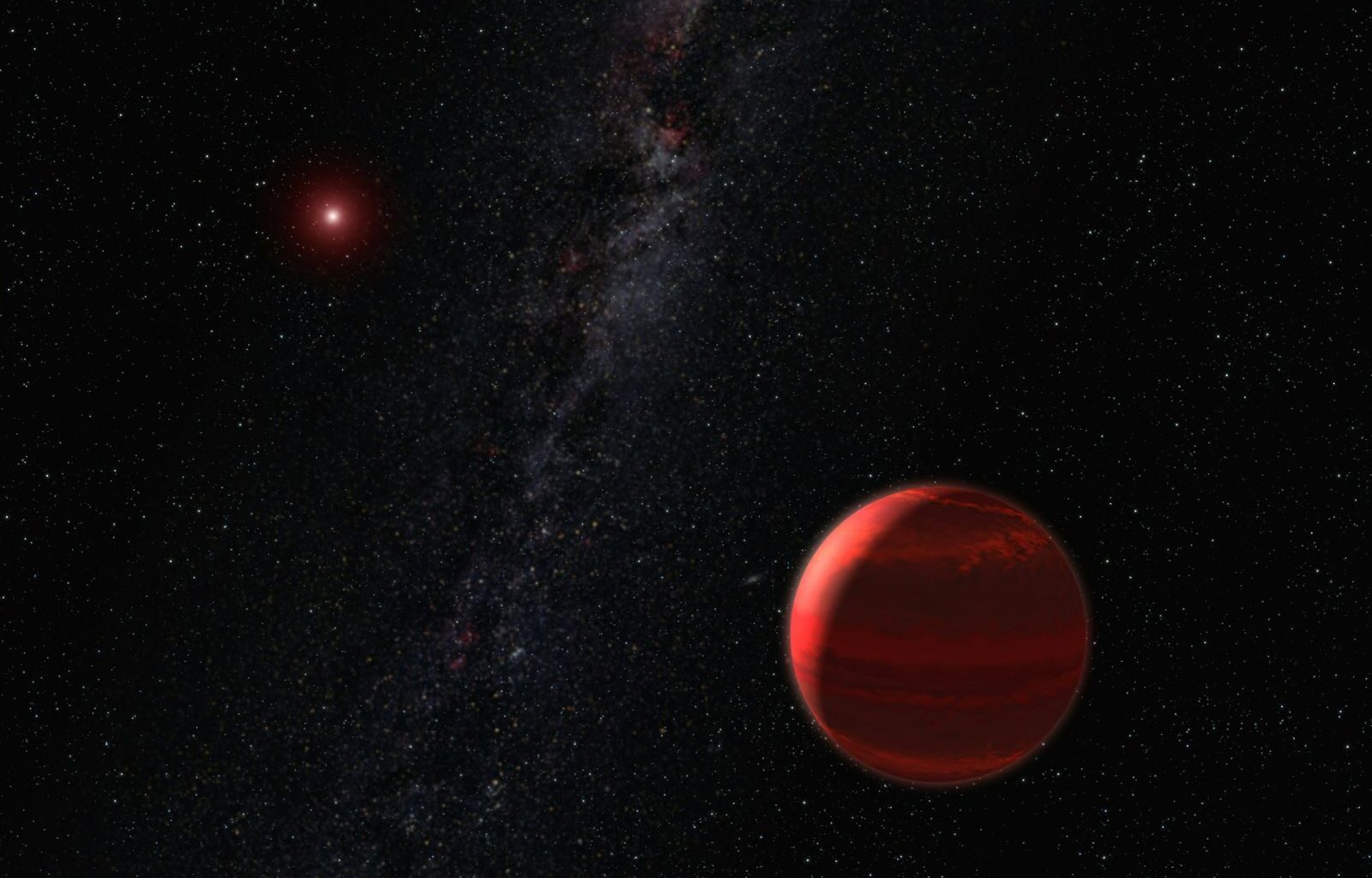 A Jupiter-sized exoplanet orbiting a Sun-like star has been discovered