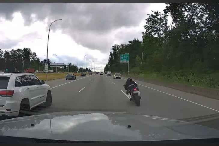 Surrey man ticketed over $1,700 for dangerous motorcycle riding on HWY 1