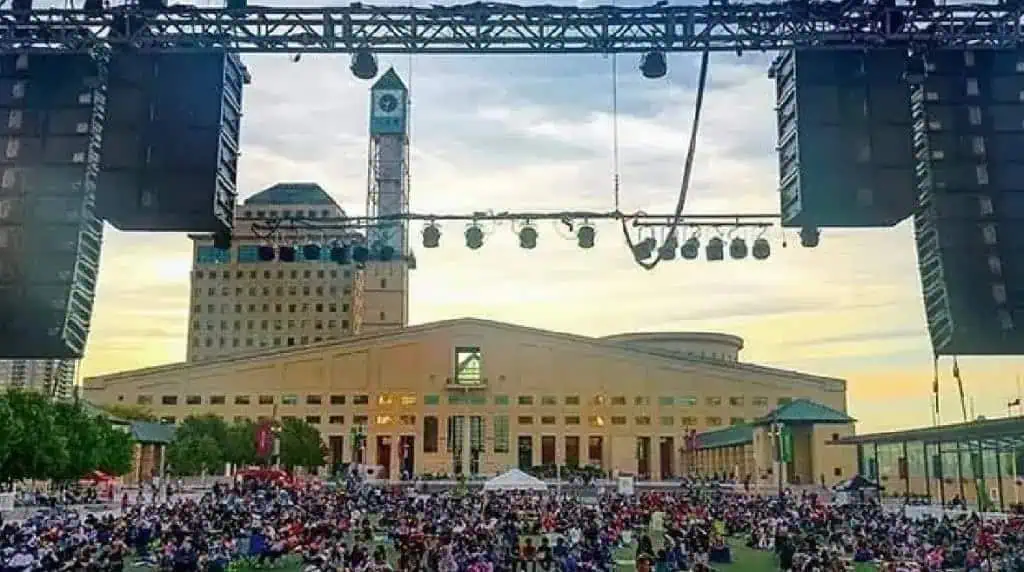 insauga outdoor movies nights at celebration square in mississauga.