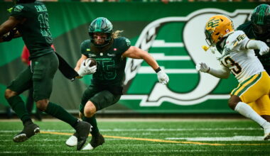 A.J. Ouellette 'week-to-week' for Saskatchewan Roughriders