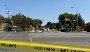 Person airlifted to hospital after collision in Mississauga