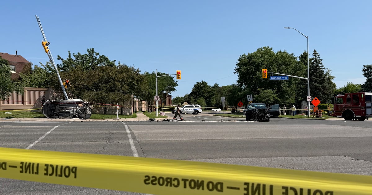 Person airlifted to hospital after collision in Mississauga