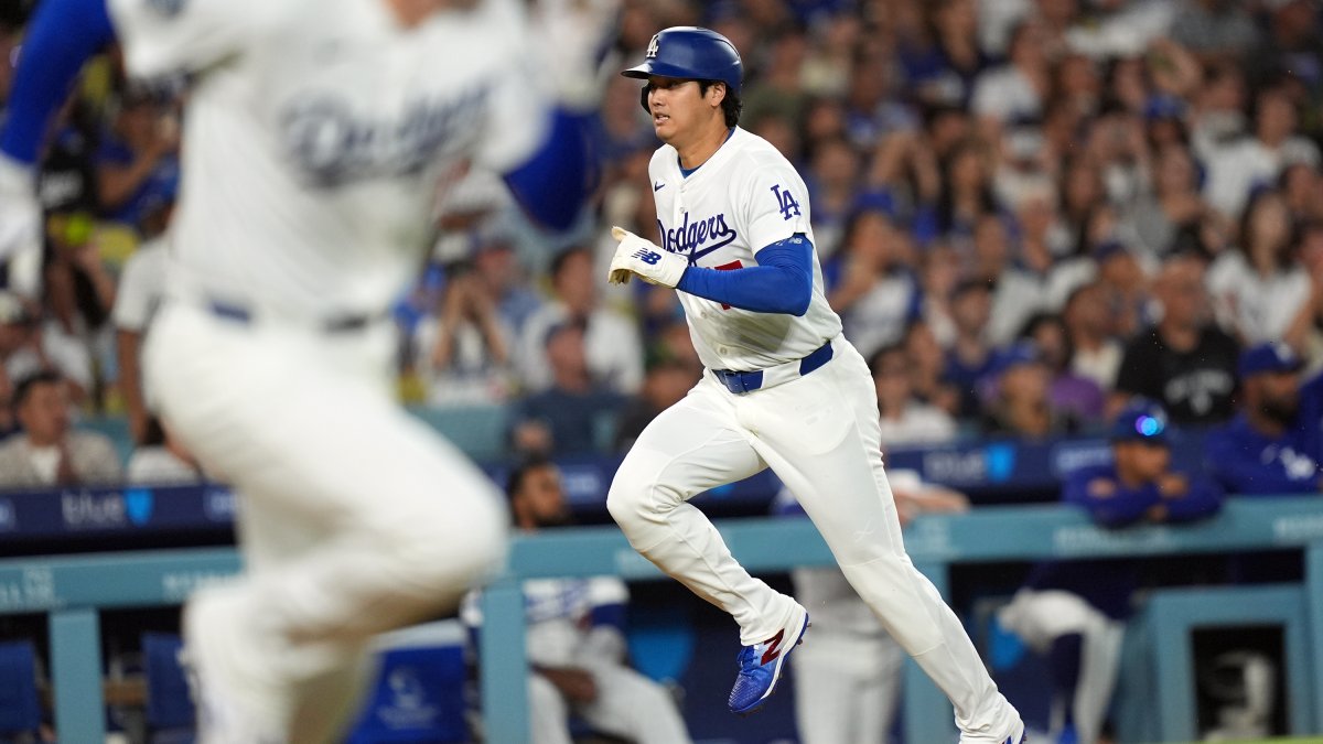 Dodgers rest Shohei Ohtani amid lingering left knee soreness – NBC Los Angeles
