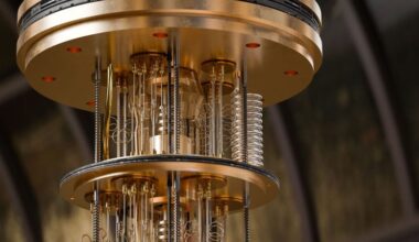 Artistic Impression of Quantum Computer Cooling