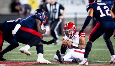 CFL fines Alouettes' Micah Awe for high hit on Stampeders QB Vernon Adams Jr.