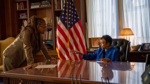 14th. The sitting Librarian of Congress Carla Hayden with filmmaker Ava DuVernay in Washington, DC in January 2025. Cr. Paul Garnes/Netflix © 2026