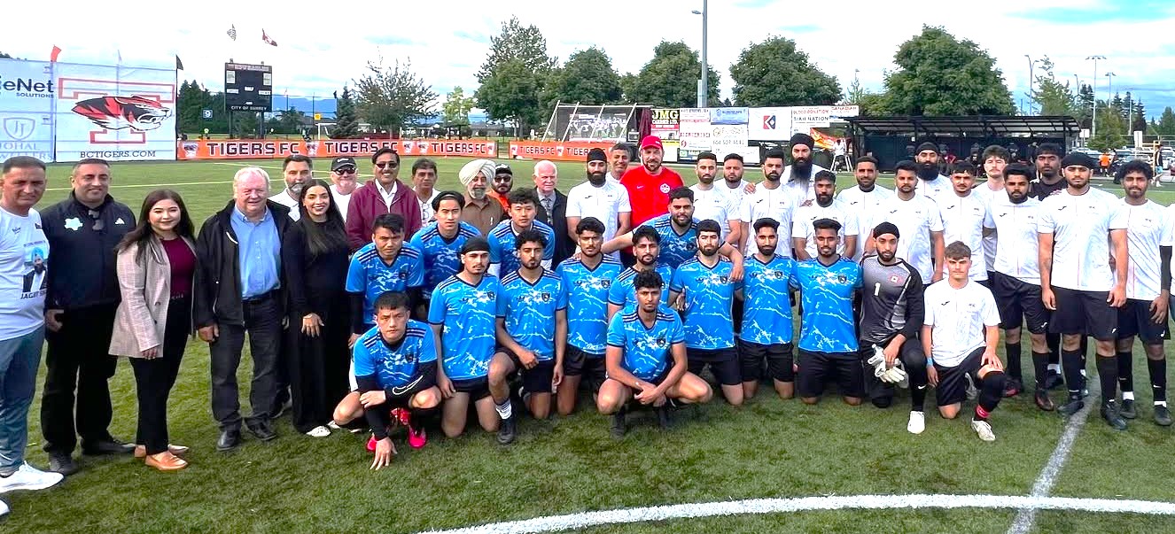 Surrey MLAs at BC Tigers Football Club’s Miri Piri Soccer Tournament