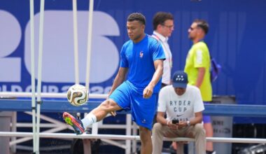 Kylian Mbappé in for France in World Cup semifinals against Spain after 'slight' ankle injury