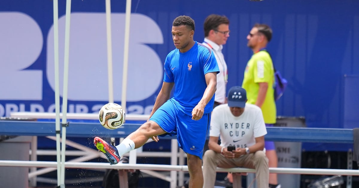 Kylian Mbappé in for France in World Cup semifinals against Spain after 'slight' ankle injury