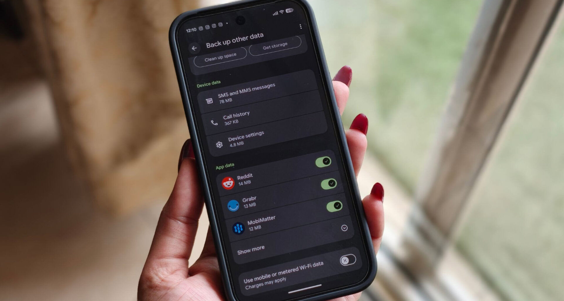 Backup other data settings on Google Pixel 10 Pro