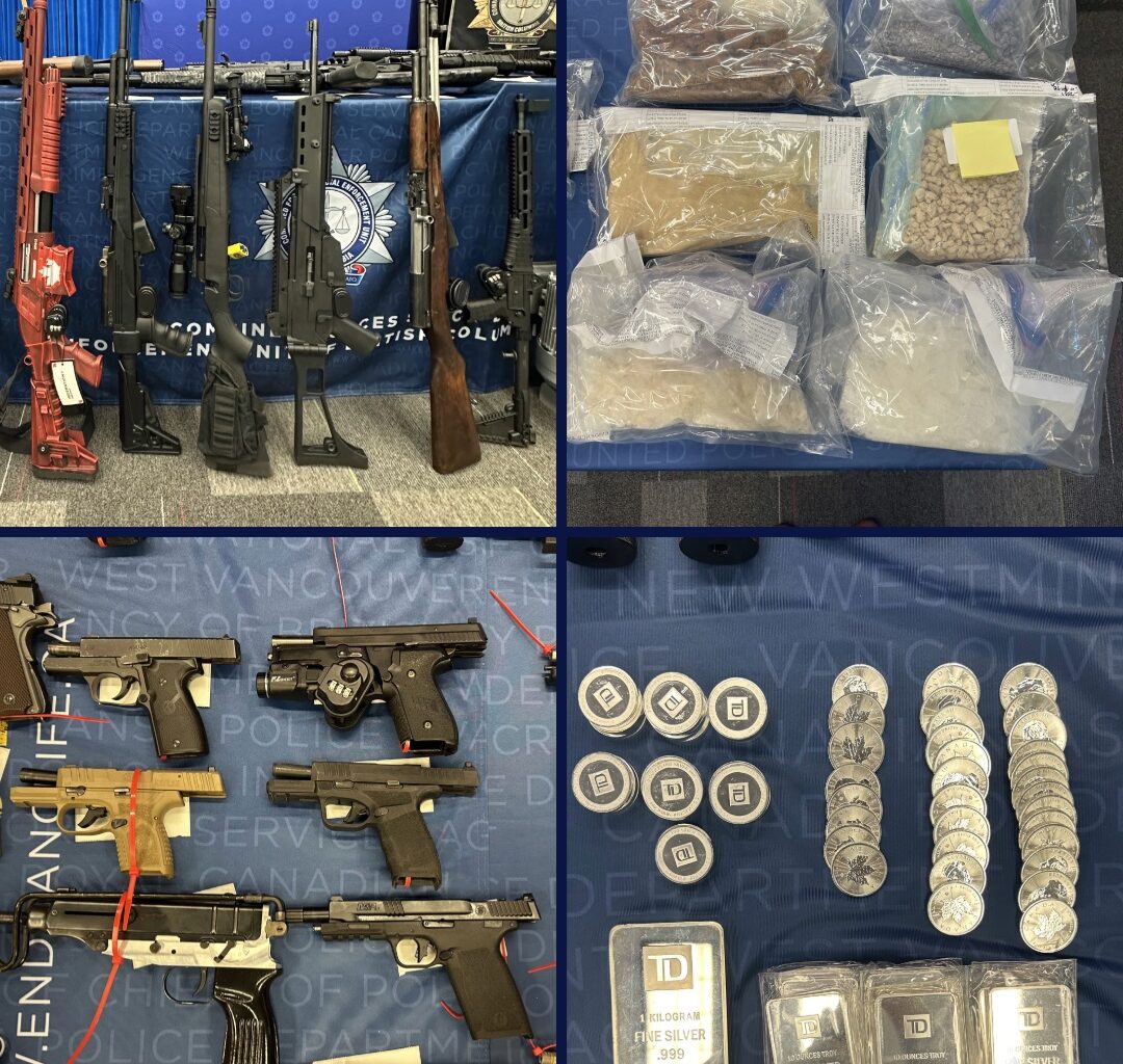 CFSEU-BC dismantles synthetic drug lab, seizes illegal firearms in Surrey, Abbotsford, Enderby