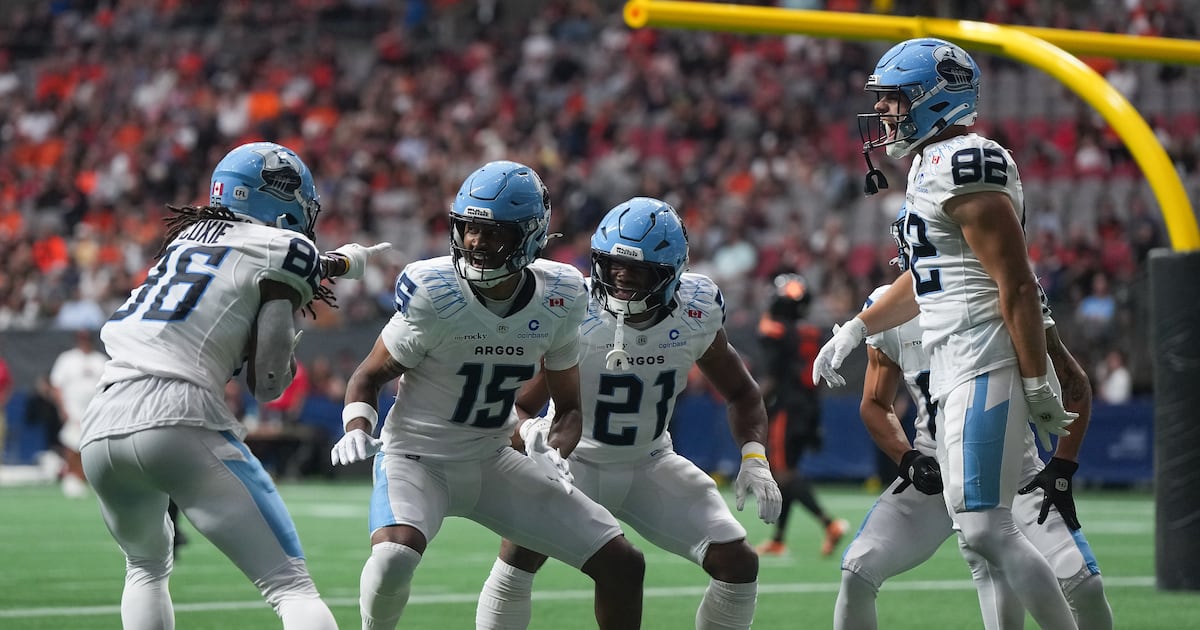 Toronto Argonauts down BC Lions to snap three-game skid; Chad Kelly exits with neck injury