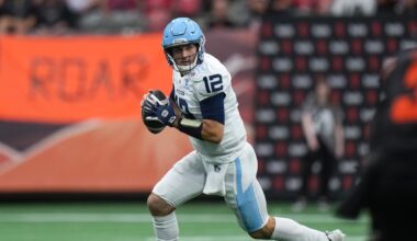 Toronto Argonauts QB Chad Kelly exits vs. BC Lions with neck injury