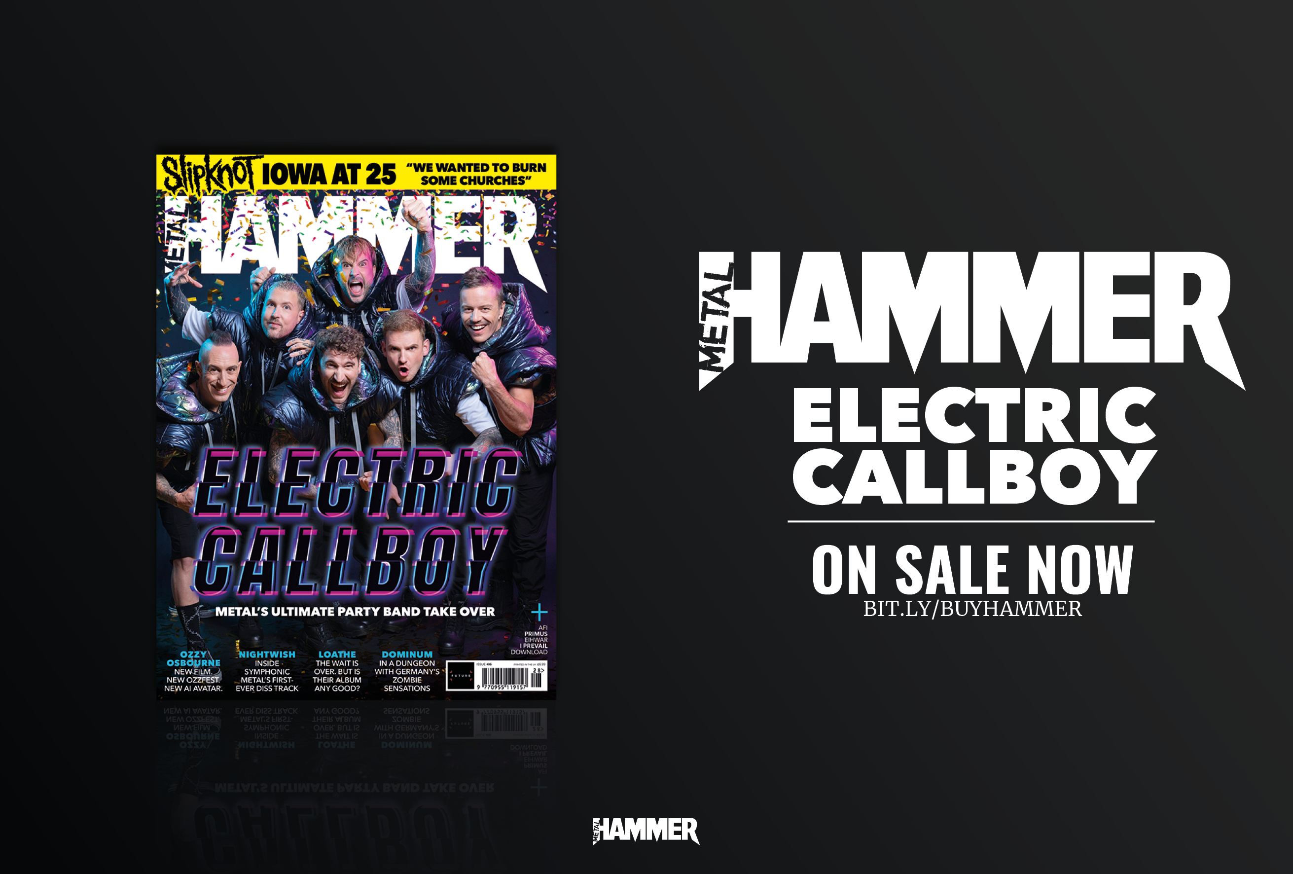 Electric Callboy on the cover of Metal Hammer issue 416