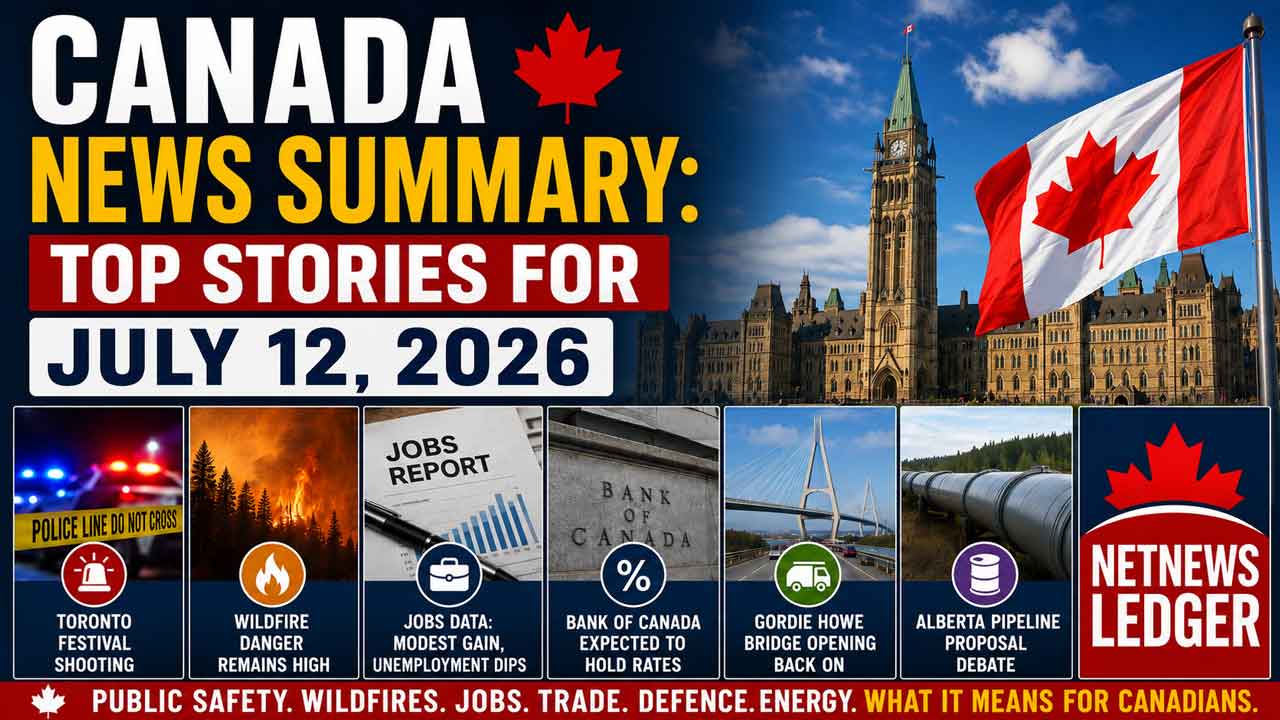 Canada News Summary - Top News July 12 2026