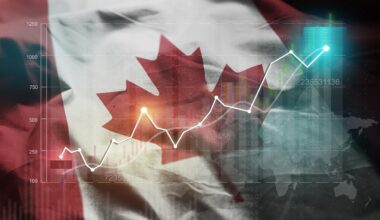 Canadian flag and chart
