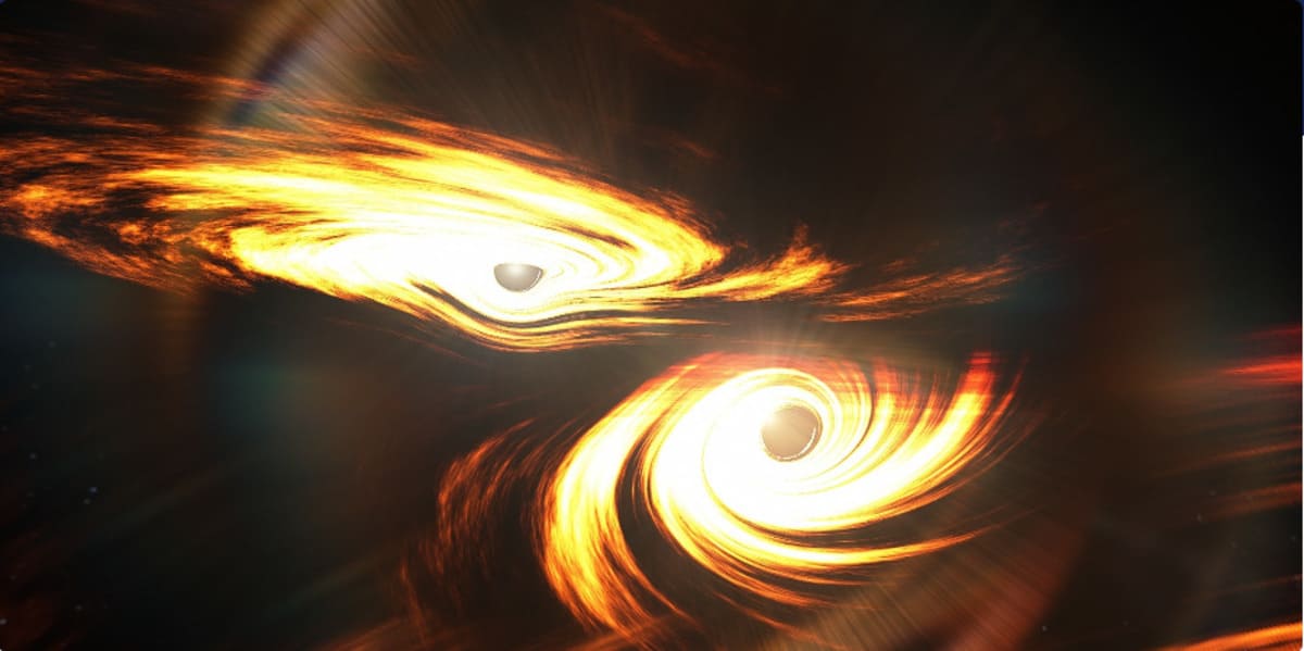 Two rotating black holes