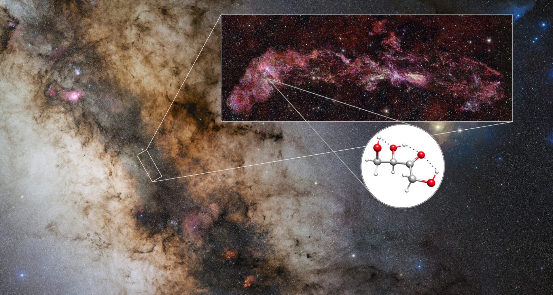 'Raspberry sugar' spotted in space near the Milky Way's core