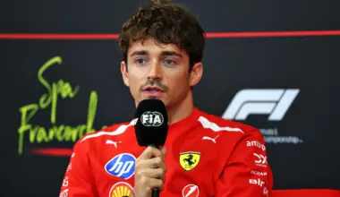 Charles Leclerc (MON) Scuderia Ferrari in the FIA Press Conference. 16.07.2026. Formula 1 World Championship, Rd 10, Belgian Grand Prix, Spa Francorchamps, Belgium, Preparation Day.