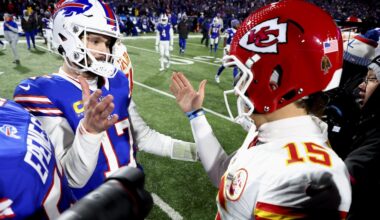 Patrick Mahomes Reacts to Being Ranked Behind Josh Allen in NFL Coaches, Execs Poll in New Video