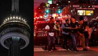 CN Tower honours victims of Salsa on St. Clair shooting