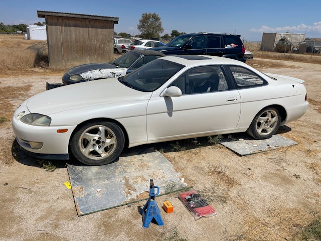 Lexus SC400 off-road rally car prep