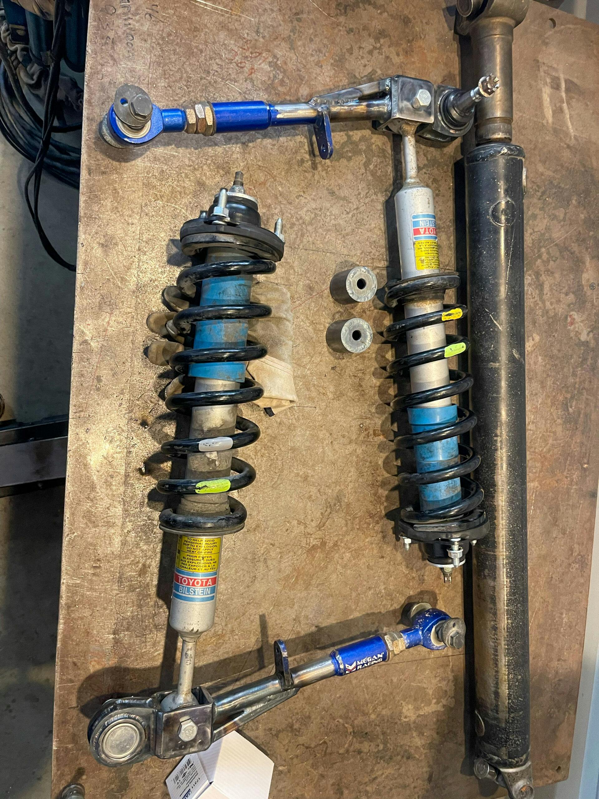Lexus SC400 off-road rally car prep suspension