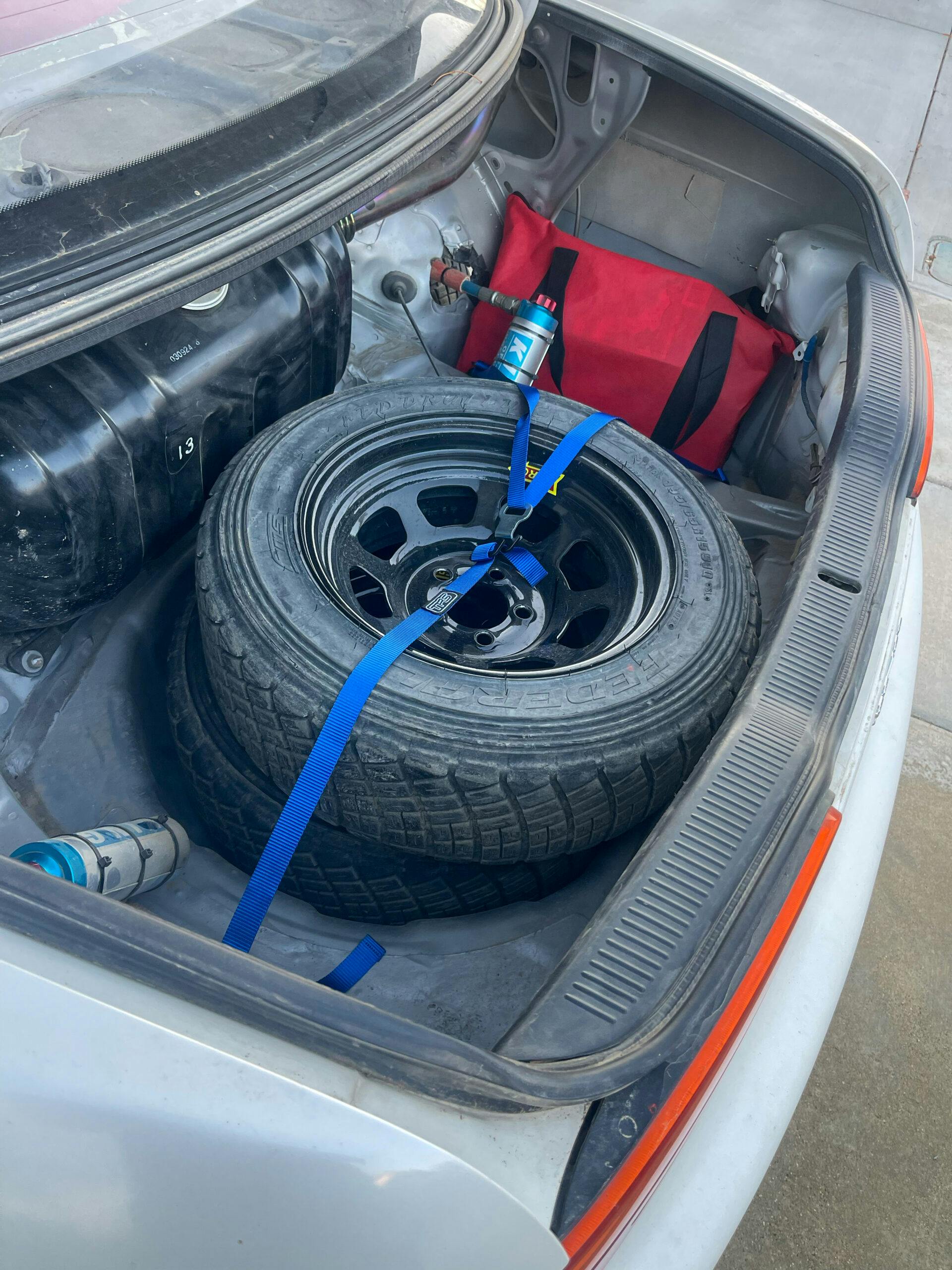 Lexus SC400 off-road rally car prep spare