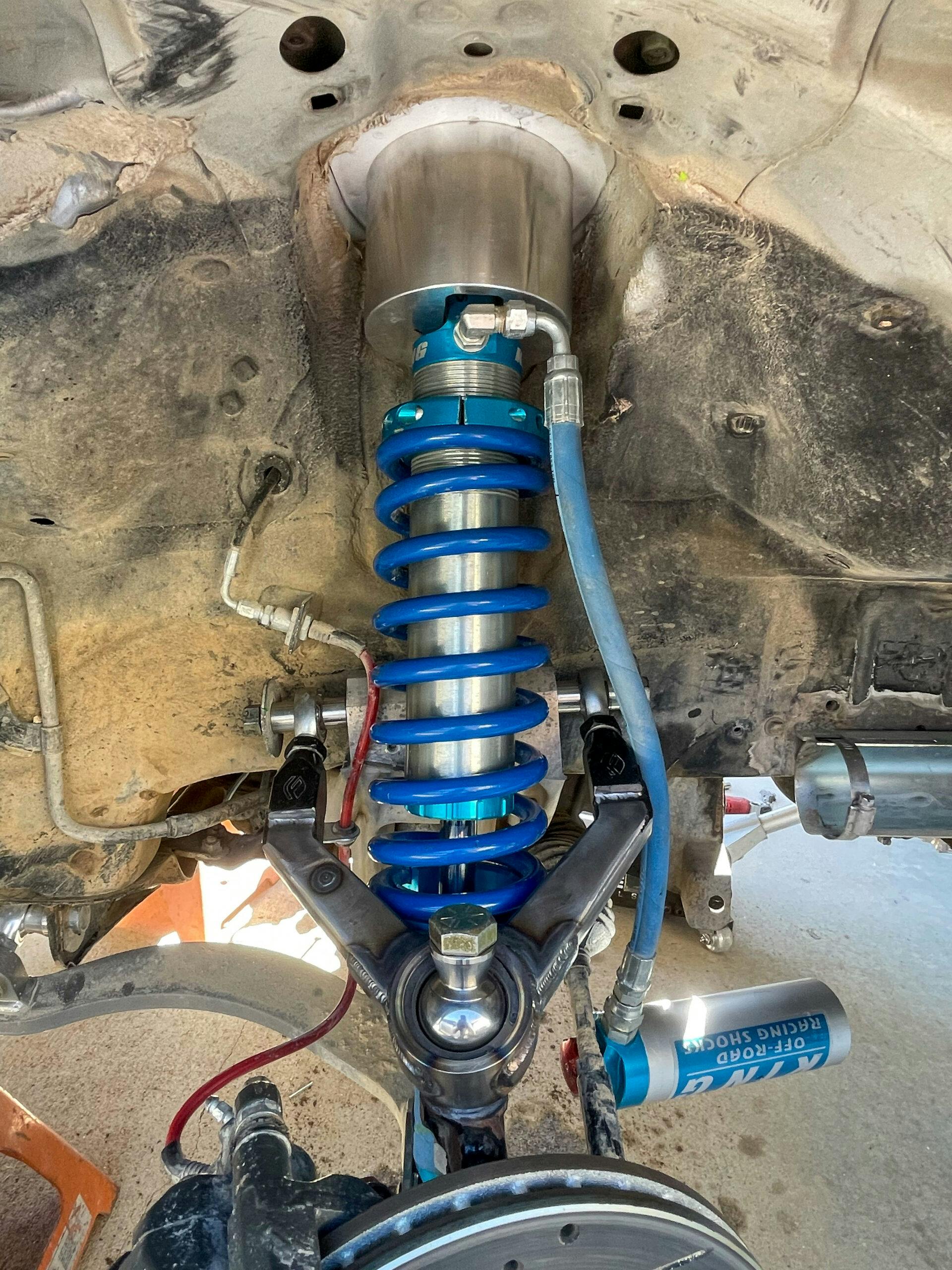 Lexus SC400 off-road rally car prep suspension