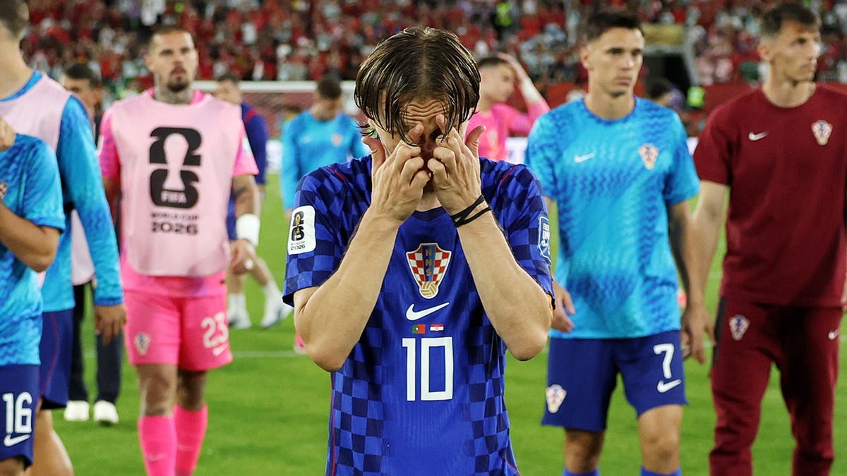 Luka Modrić sad after loss