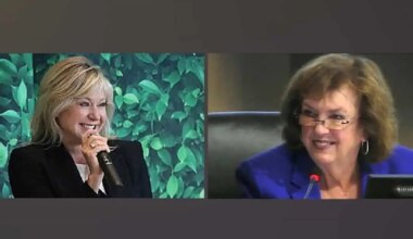 mayor carolyn parrish and former mayor bonnie crombie battle on social media in mississauga mayoral race.