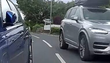 Cyclist fined £1,200 for sqeezing between pasrked car and oncoming driver