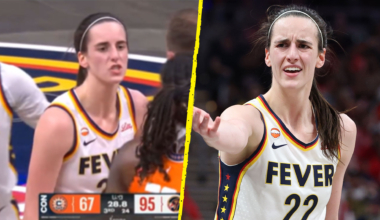 Caitlin Clark risks WNBA ban after yelling NSFW 'scoreboard' comment at opponent in historic Fever win