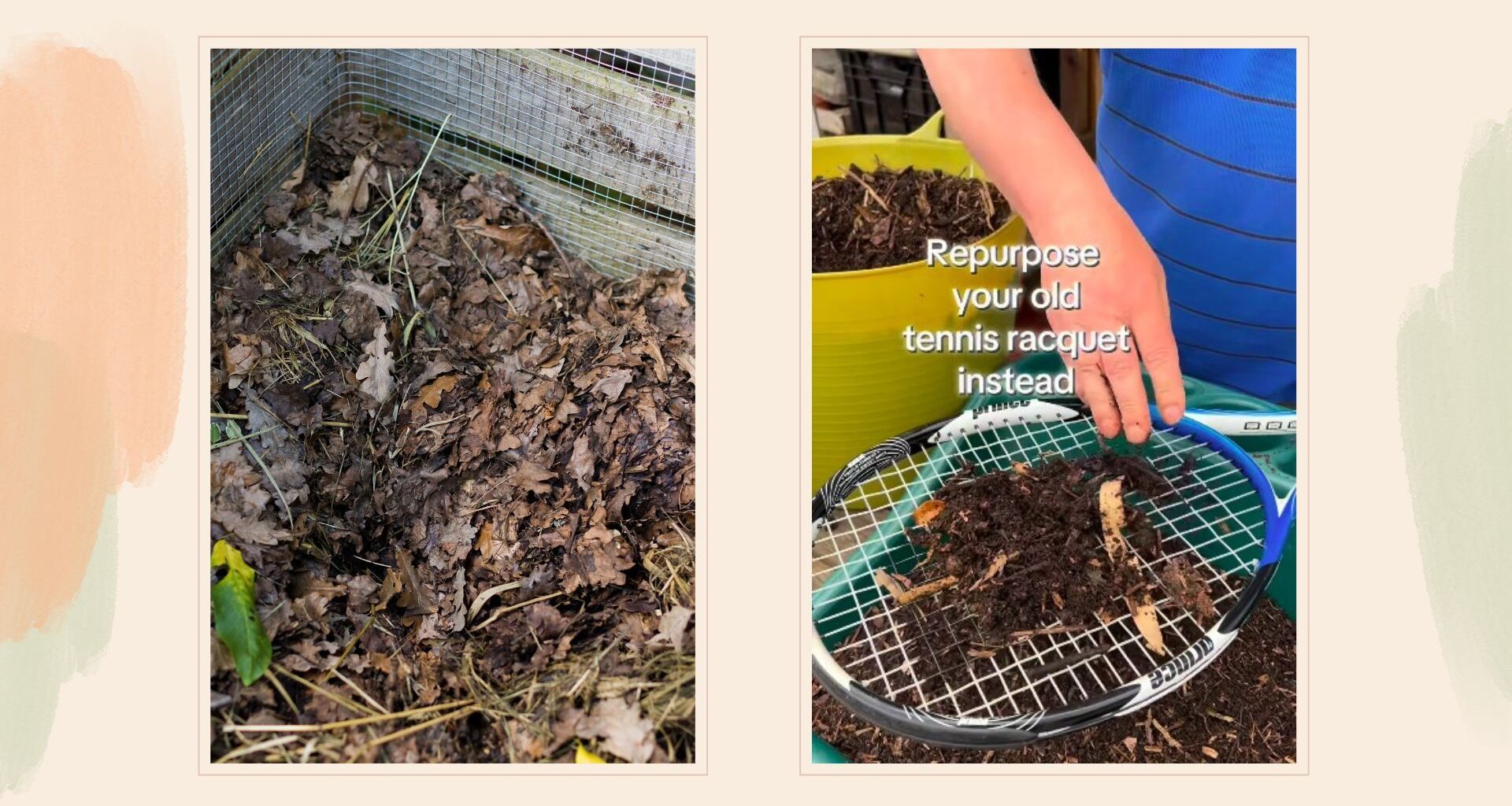 composite of compost heap and screenshot of Simon Akeroyd's reel