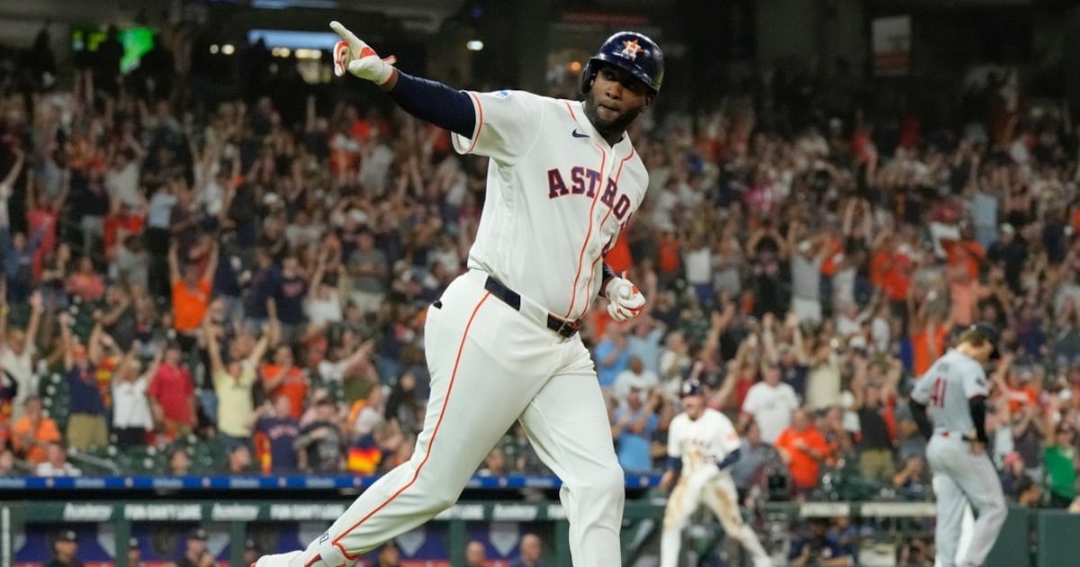 Alvarez’s grand slam highlights six-run inning as Astros beat Twins