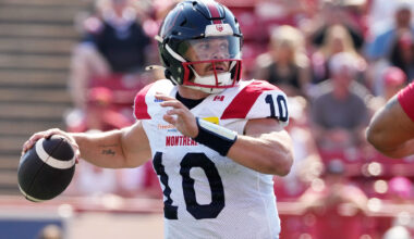 Davis Alexander sets CFL record for consecutive pass attempts without an interception
