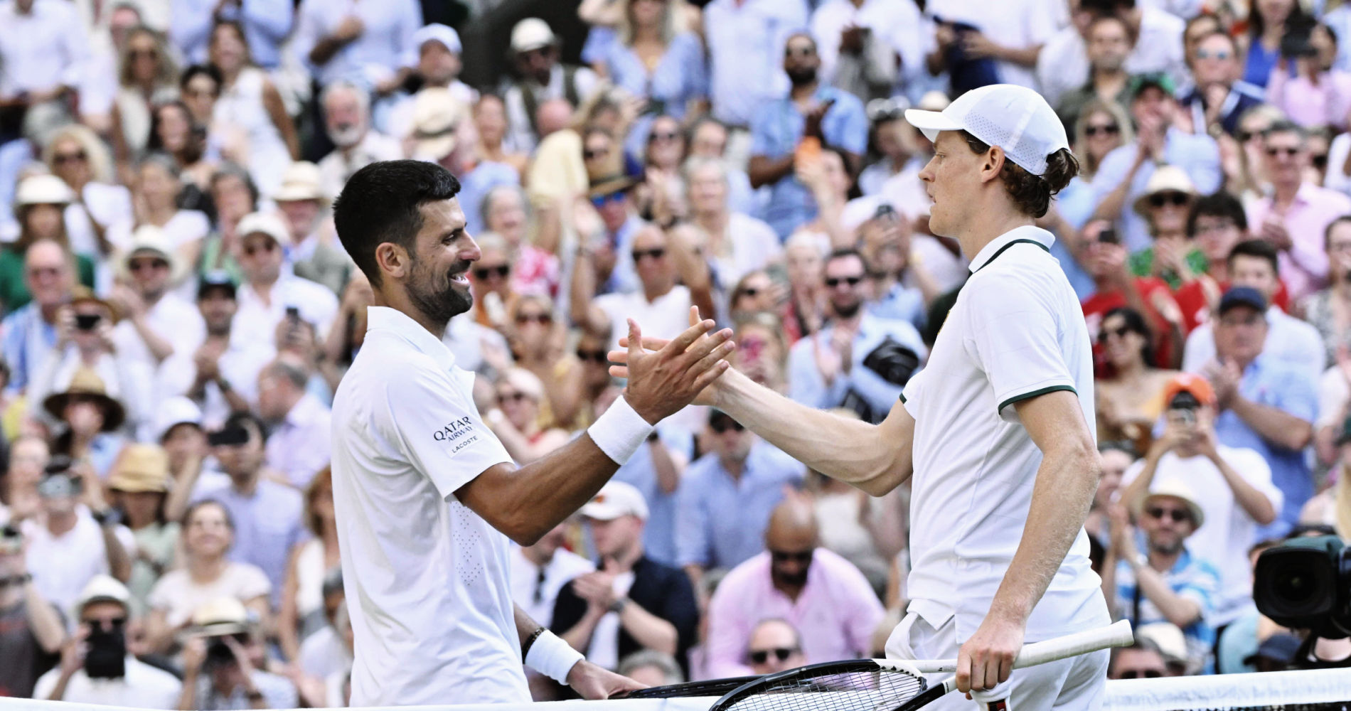 Unbroken Sinner sweeps past Djokovic into a second straight Wimbledon final