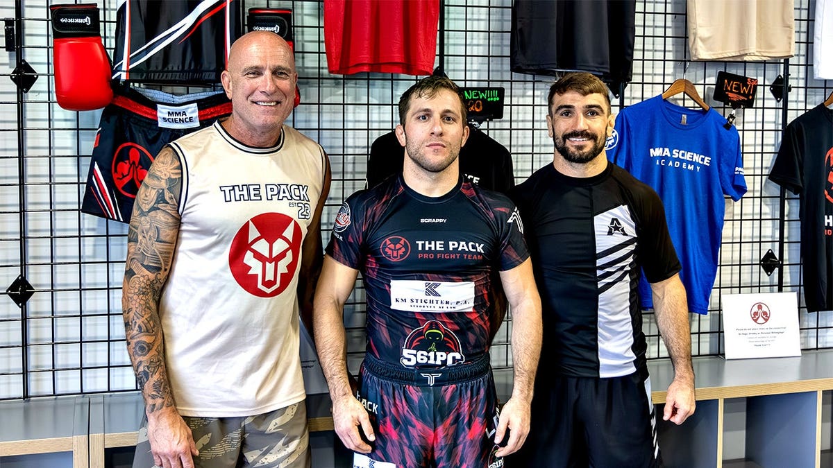 Dustin Lampros in MMA gym