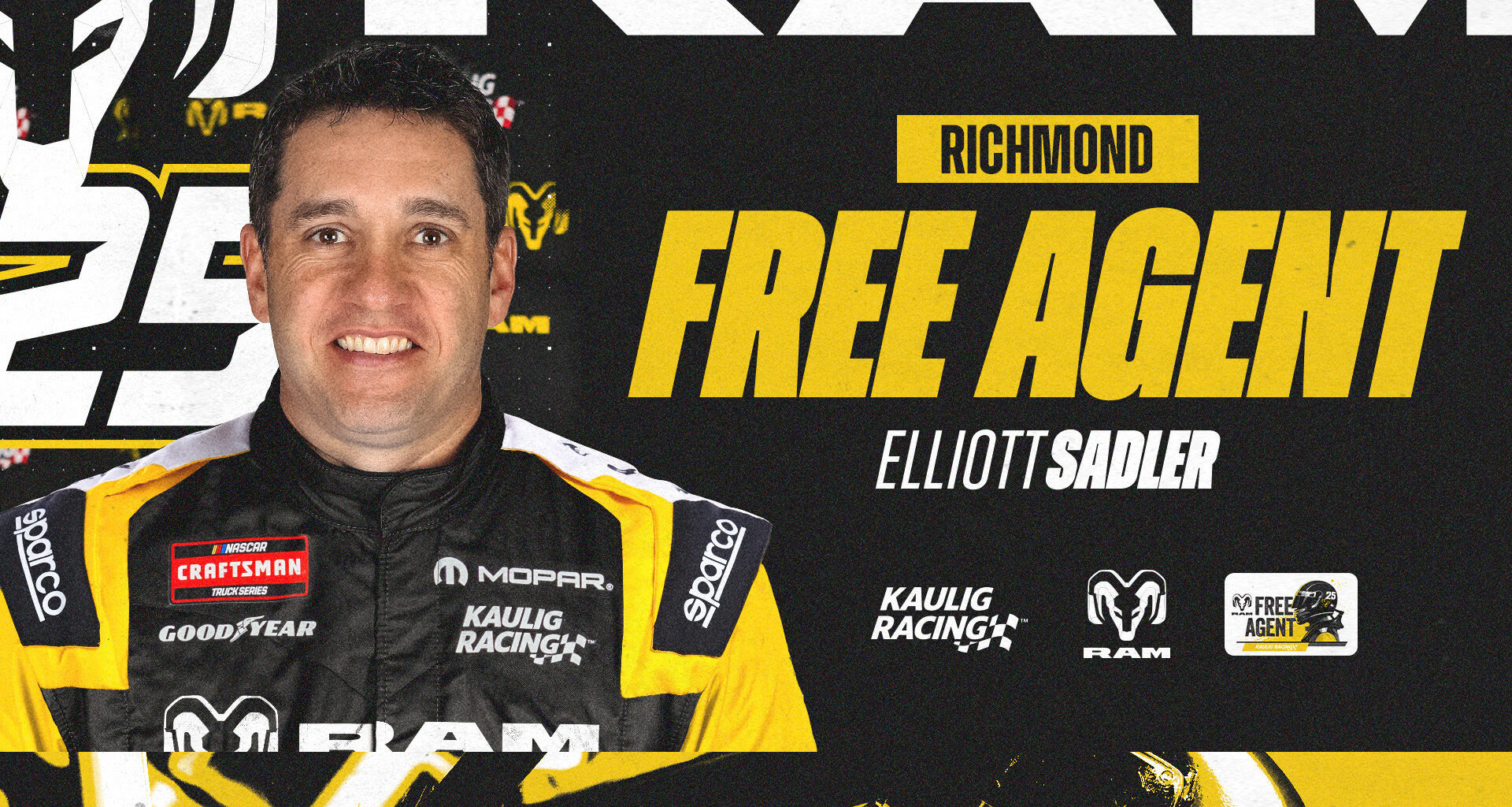 Elliott Sadler Coming Out of Retirement for NASCAR Truck Race at Richmond