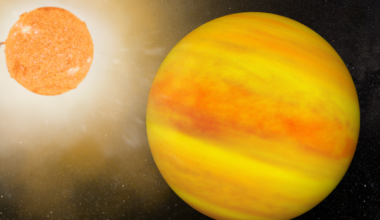 An illustration of the weird hot Jupiter exoplanet CoRoT-2 b