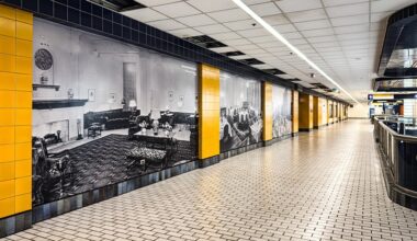 Murals at LRT station reveal 100 years of Edmonton history