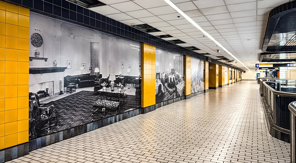 Murals at LRT station reveal 100 years of Edmonton history