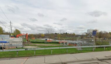 sewer construction in mississauga forces some closures near the lakeshore.