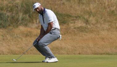 Club-throwing Jon Rahm gets conduct warning at British Open