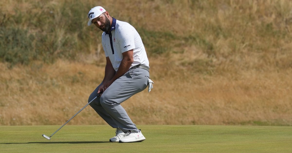 Club-throwing Jon Rahm gets conduct warning at British Open