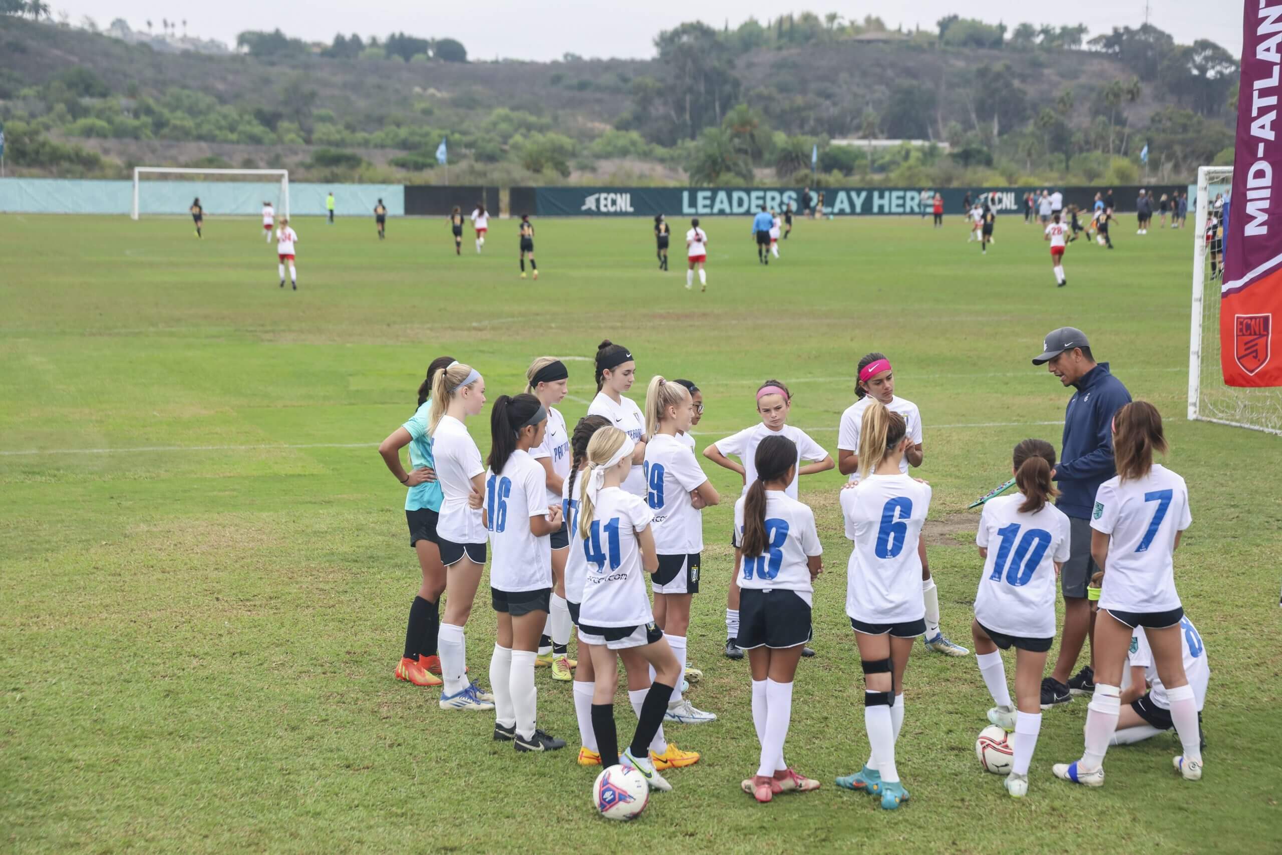 An ECNL girls team tournament