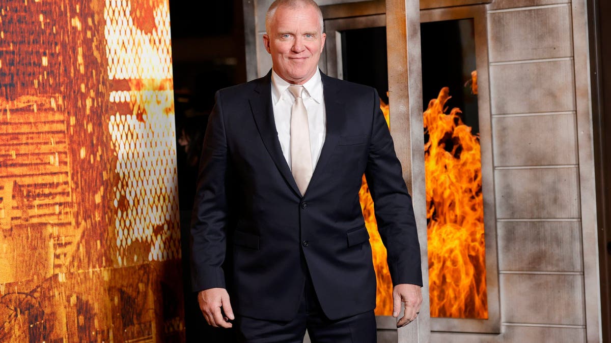 Anthony Michael Hall attends a costume party premiere at TCL Chinese Theatre.